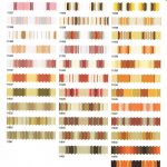 Farbpaletten-Beispielkarte mit einer Vielzahl von Erdtonmustern und Markisenstofffarben.